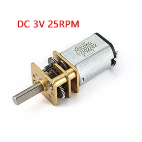

Uxcell(R) 1pcs DC 3V 25RPM Micro Speed Reduction Motor Mini Gear Box with 2 Terminals for RC Car Robot Model DIY Engine Toy