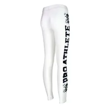 Новые женские леггинсы для фитнеса, эластичные черные с буквенным принтом, женские Капри с заниженной талией и длиной до щиколотки, Прямая