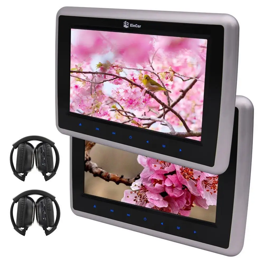 10 inch Dual Screen car pillow DVD Players Digital Screen Twin Car