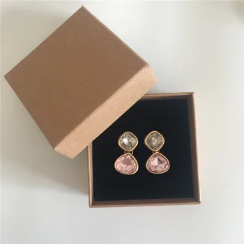 

Classic 2 STONE EARRING ROSE AQUA COLOR FOR WOMEN PARTY LOOK SENDING WITH BOX