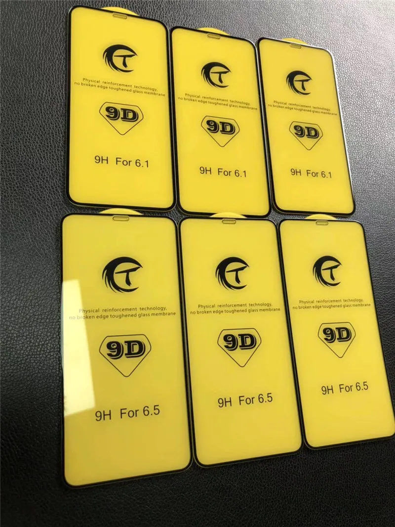 100 шт./лот 9D Защитное стекло для iPhone 7 протектор экрана iPhone 8 Xr Xs макс. закаленное стекло на iPhone X 6 6s 7 8 Plus Xs