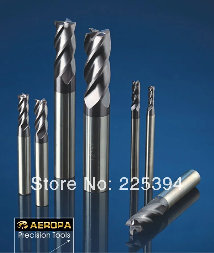 4F 2*4*4*50 HRC50 карбидные концевые фрезы карбидная квадратная торцевая фреза 4 канавки