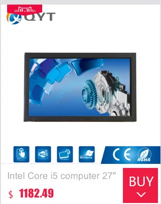 27 "Промышленные Панель ПК Intel n3150 1.6 ГГц Разрешение 1920*1080 2 ГБ DDR3 32 г SSD 24 часов рабочего сенсорный AIO промышленного ПК