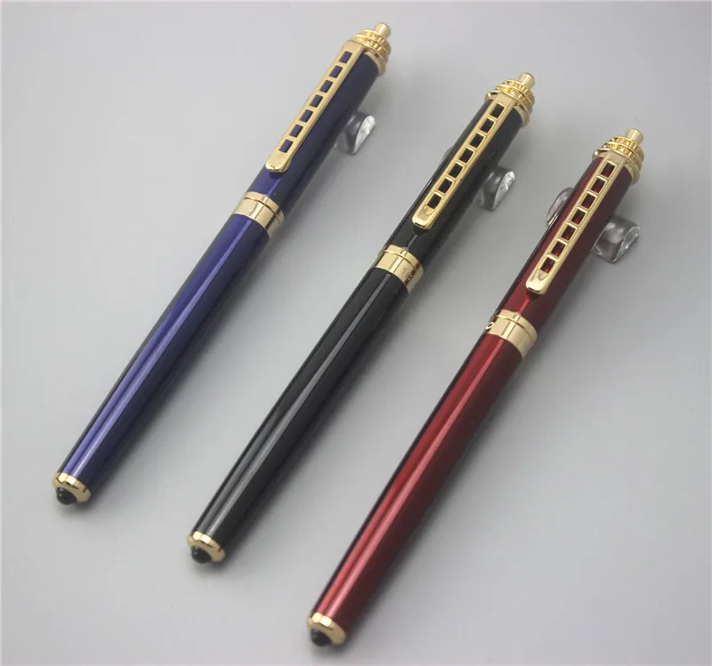 

JINHAO 16 fountain pen High quality pens luxury metal caneta business gift school office supplies with 5pcs ink sac