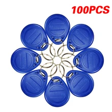 Умные аксессуары 100 шт. 125 кГц RFID карты-информационные Брелоки для ключей Брелоки с RFID поисковая метка входная дверь аксессуары