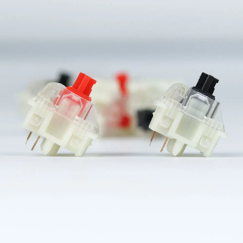 Бесшумный переключатель Gateron черный красный прозрачный 5pin топы для mechaniacl
