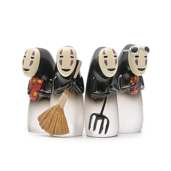 

Miyazaki Hayao Spirited Away No Face Cute Figures Studio Ghibli Resin Action Figure Toys Collection Model Toy Micro Landscape