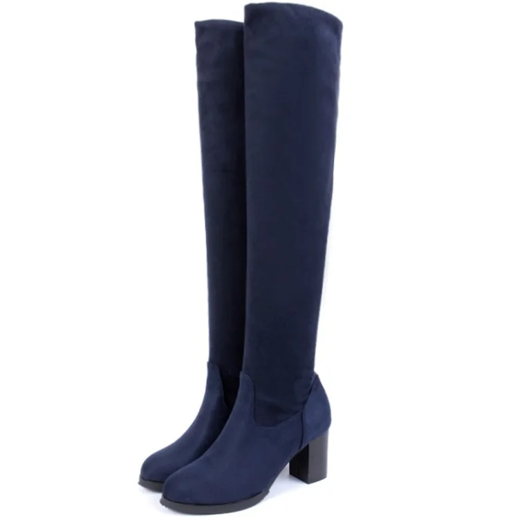 Botas Altas Mujer Azul Marino on Sale, UP TO 62% OFF | www.bravoplaya.com