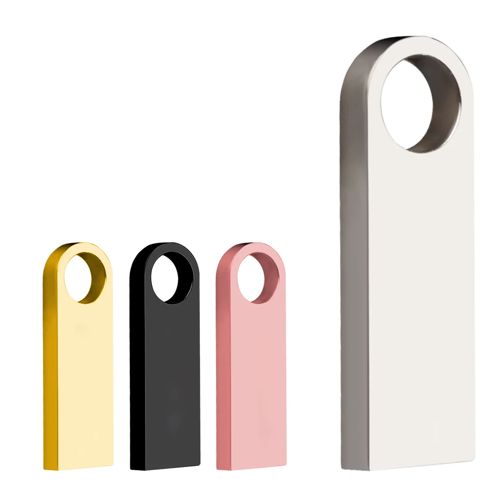 

New usb flash drive stick pen drive pendrive waterproof metal silver u disk memoria cel usb stick usb 2.0