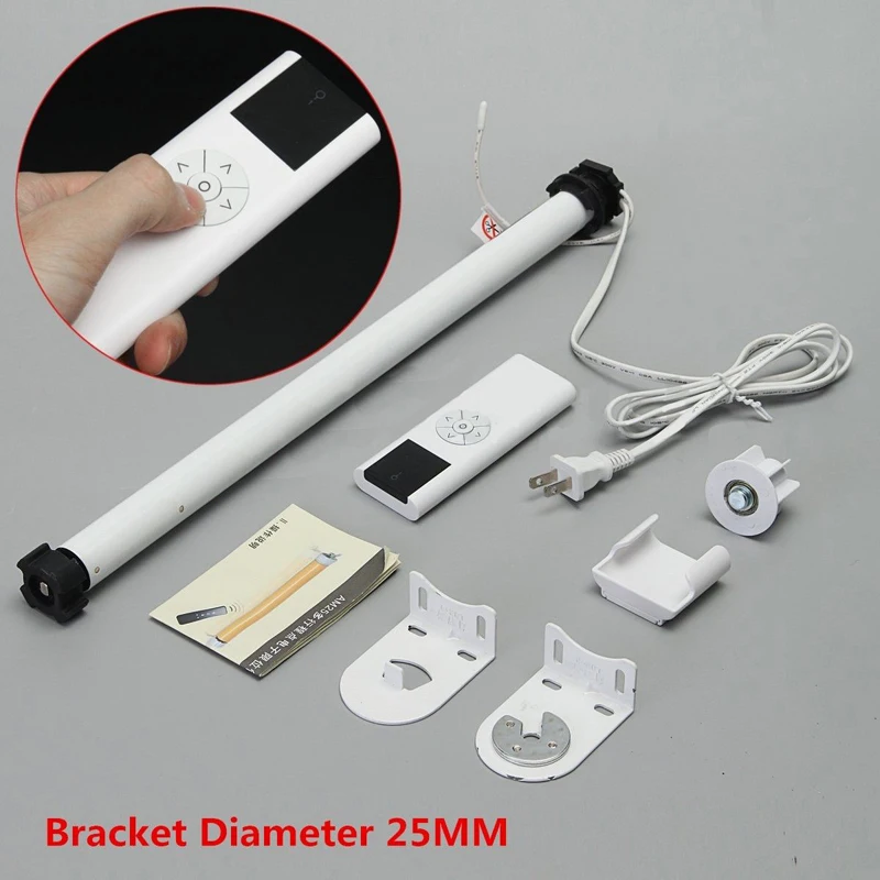 JX-LCLYL AC 100-240V Electric Electric Roller Shade Motor Tubular Remote Control