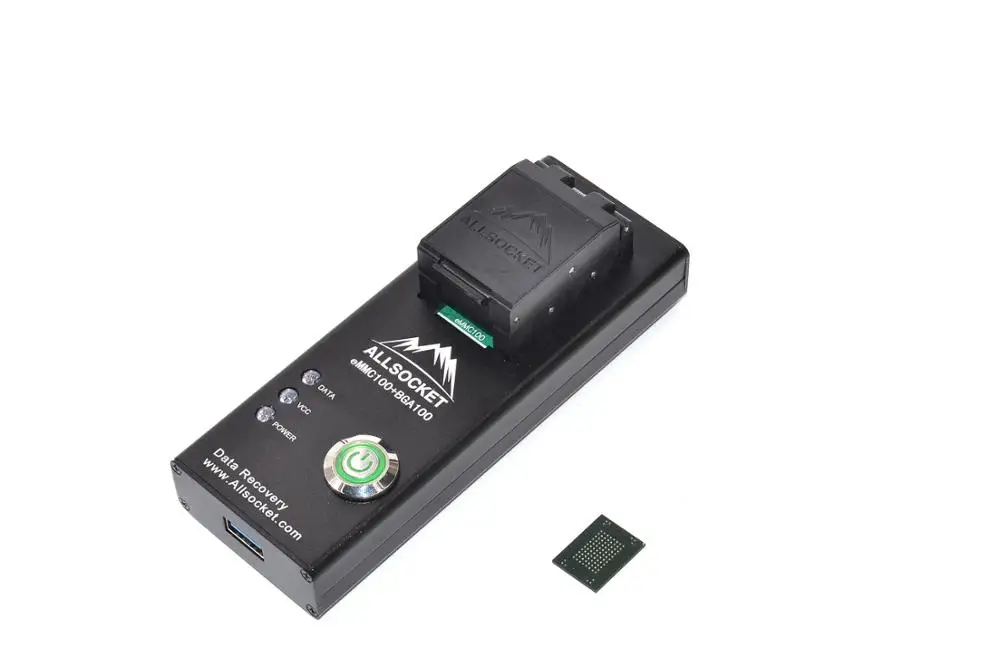 Адаптер eMMC100 USB Reader, ALLSOCKET eMMC100-USB3.0 Reader Memory Nand Flash Adapter-(BGA100-USB3.0-ридер