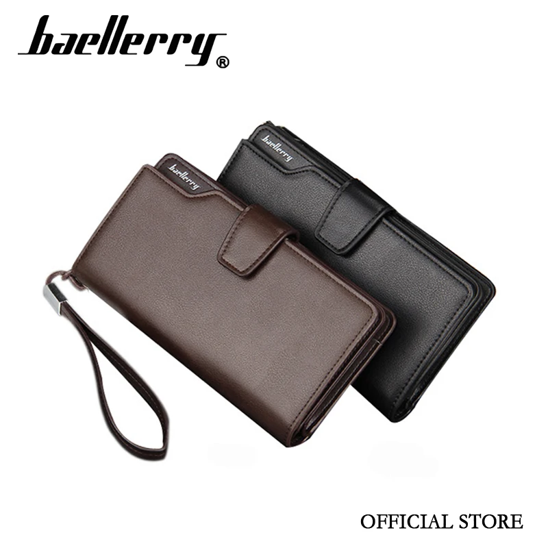 Оригинальный Длинный кошелек Baellerry для мужчин 21 карточка модная мужская деловая