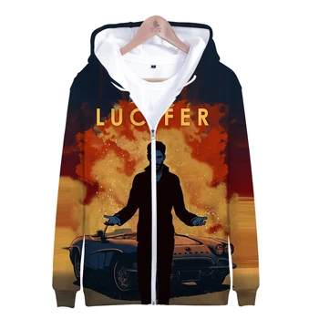 

2019 hot sale Lucifer Zipper Jacket 3D Hoodies Sweatshirt men Harajuku Lucifer Hoodies men Plus Size for men plus size