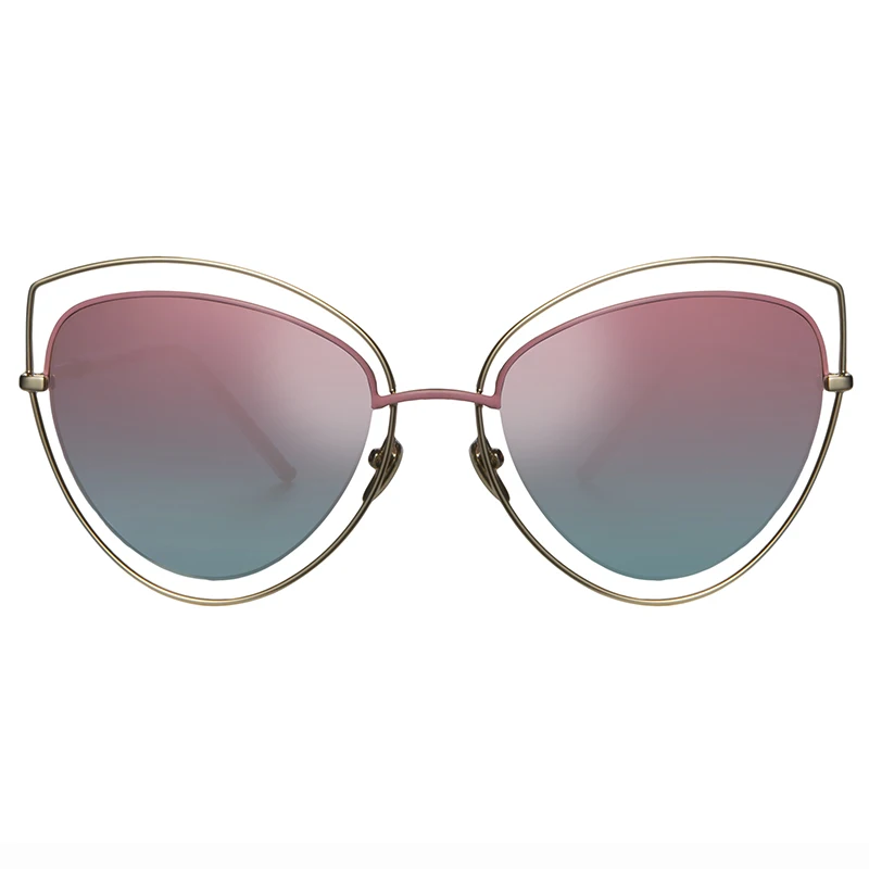 JULI Женская Мода Солнцезащитные Очки Кошачьи Глаза Luxury Brand Design Vintage очки Женский