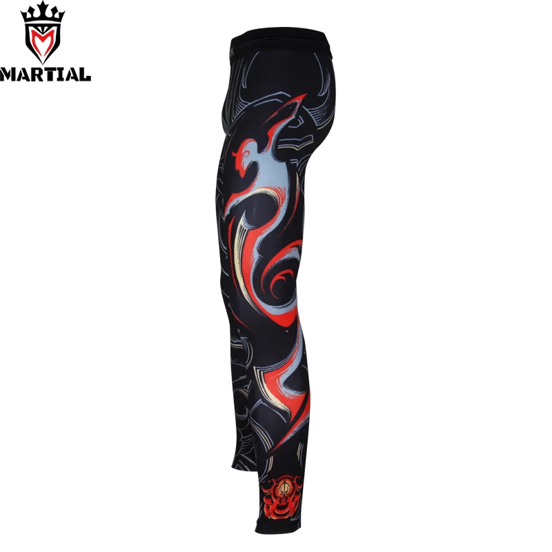Najtaniej Darmowa wysyłka Martial Sagittarius drukowane spodnie mma legginsy uciskowe fitness spodnie do biegania sportowe męskie sportowe spats