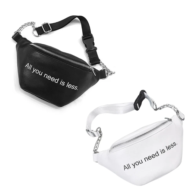 NoEnName_Null High Quality Waist Pack Women Fashion Waist Fanny Pack Punk Chest Bum Bag Zip Pouch Hip Purse Travel
