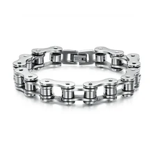 ZMZY модные ювелирные изделия из нержавеющей стали крутые мужские байкерские мотоциклетные цепи мужские браслеты и браслеты для подарка 3 цвета