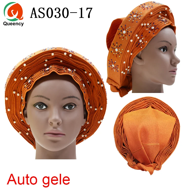 Queency африканские готовые дамы Aso oke материал авто-геле Headtie многоцветные доступны DHL AS030