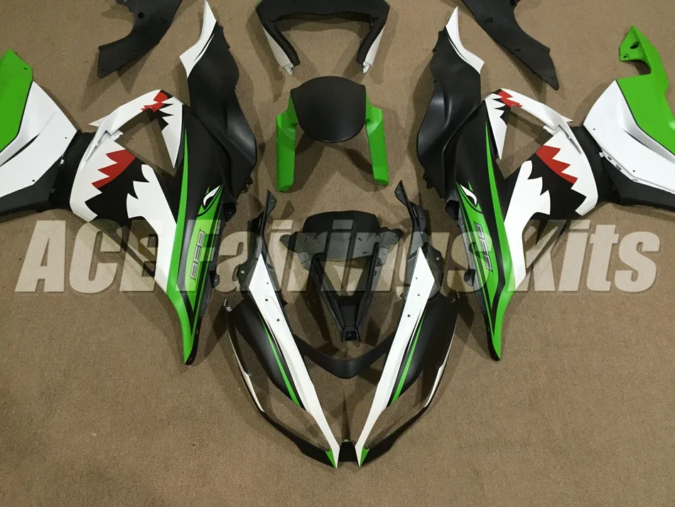 Abs Обтекатели комплект подходит для kawasaki Ninja ZX6R 636 599 2013 6R 13, 14, 15, 16, 17, ZX-6R кузов комплект акула