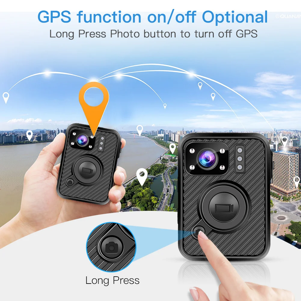 BOBLOV Wifi полицейская камера F1 32GB Body Kamera 1440P изношенная s для правоприменения 10H