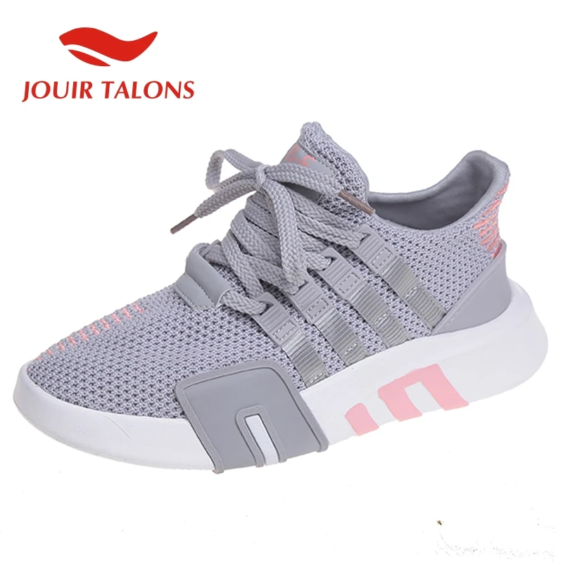 

Big size 43 brand shoelaces comfort fashion light breathable air mesh soft flats casual shoes woman Walking sneakers women shoes