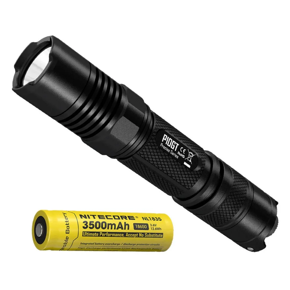 NITECORE P10GT CREE XP-L HI V3 LED 900 Lumens Flashlight with NL1835 3500mAh Battery | Лампы и освещение