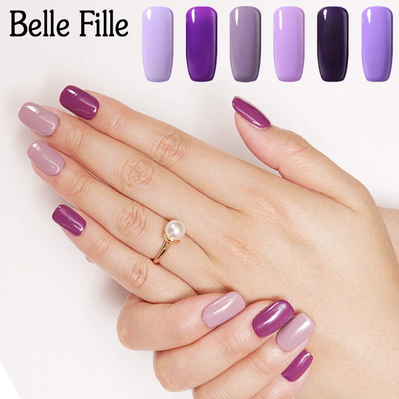 Buy Belle Fille Purple Lavender Gel Nail Polish UV LED