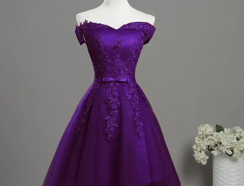 ZJ7027 с открытыми плечами с украшением в виде кристаллов бусины розового цвета платье для выпускного вечера вечерние платья Длинное нарядное платье макси размера плюс на возраст 6, 8, 10, 12 лет 14, 16, 18, 20, 22, 24, 26 - Цвет: Purple