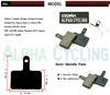 Disc Brake Pads for Aquila, Auriga, Auriga E-Comp, Auriga Pro, Draco, Draco WS Gemini, HD330, Orion, 4 Pairs Black RESIN ► Photo 2/6