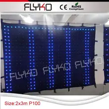 2*3 м P10CM светодио дный видеоэкран дисплей экран для сцены фон