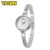 YAQIN Mulheres Malha Relógios Top Marca de Luxo de Quartzo de Aço Senhoras Relógio de Pulseira de Diamante Moda Assista relogio masculino