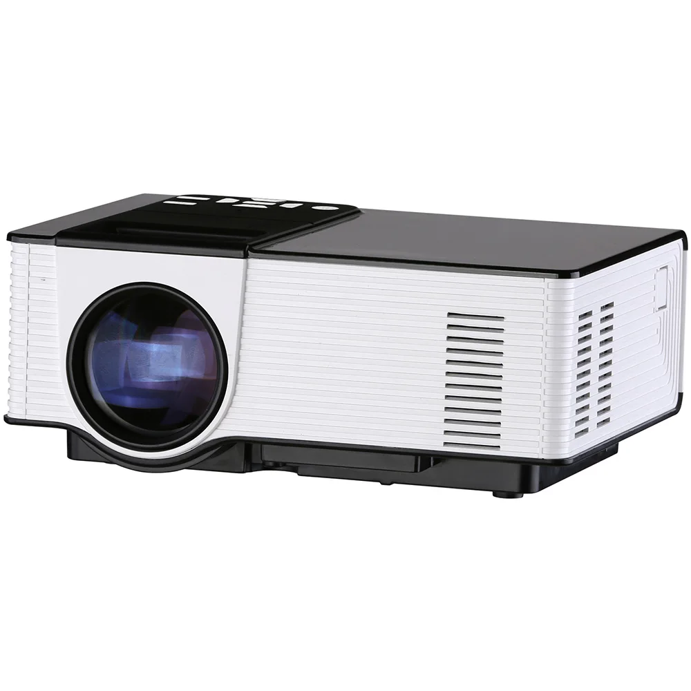 Exquizon VS314 портативный HD светодиодный проектор 1500 люмен 800x480 1080P AV/VGA/HDMI/USB/TF слот для карты домашний кинотеатр VS UNIC UC46