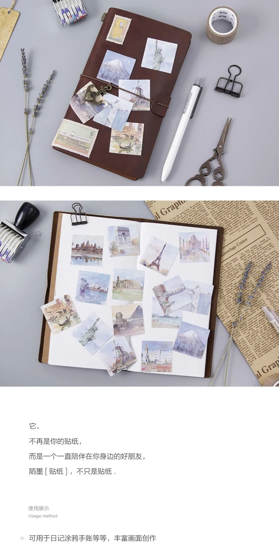Новые блестящие наклейки для ноутбука Ван Гога, милые Мультяшные наклейки для журналов, школьные офисные подушки, канцелярские товары