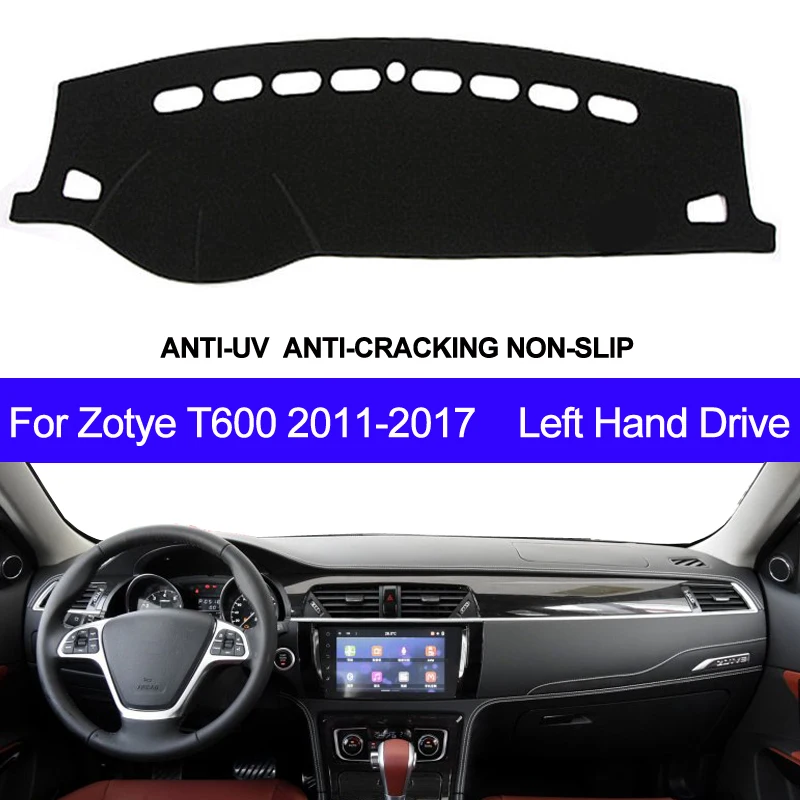 Накладка на приборную панель автомобиля для Zotye T600 2011 2012 2013 коврик для приборной панели Защита от солнца коврик для стайлинга автомобиля