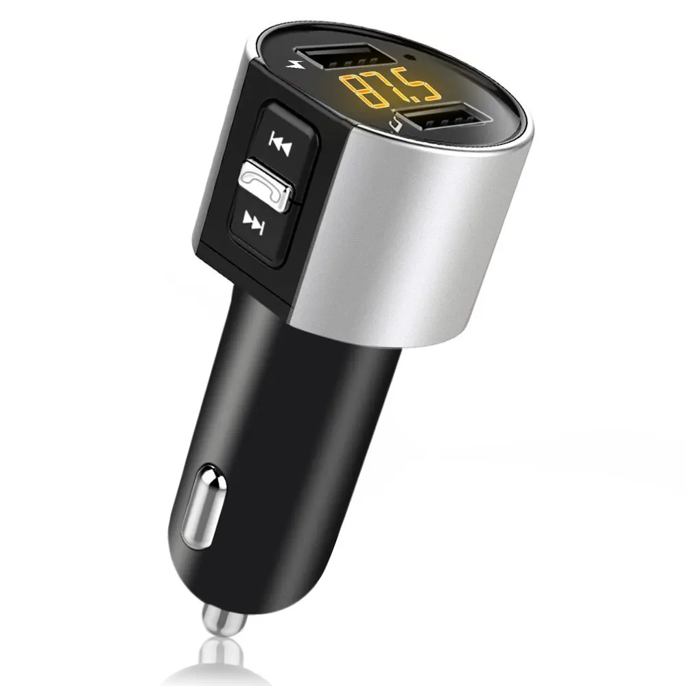 FM Transmitter Bluetooth Car Kit Handsfree Auto Transmitter Wireless A2DP Music Car MP3 Player 5V 3.4A Support USB Flash Driver
