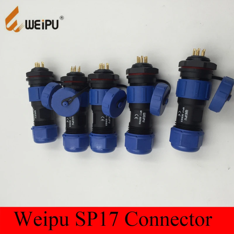

Original Weipu SP17 Connector 2 3 4 5 7 9 10 Pin Docking Plastic Male Plug+ Female Socket Connectors SP1710/P* & SP1712/S*