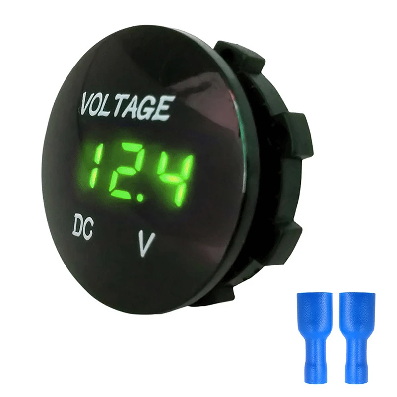 Светодиодный цифровой вольтметр для мотоцикла автомобиля вездехода 5 цветов beler