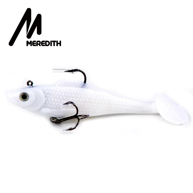 Meredith fishing 3 шт. 18 г 10 см длинный хвост рыболовные снасти мягкие приманки воблеры мягкие свинцовые рыболовные приманки светящаяся JXJ01-10 - Цвет: E