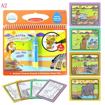 

New Water Drawing Book Coloring Book Doodle Magic Pen Painting Board Kids Toys Birthday Gift for Children 19CM*20CM
