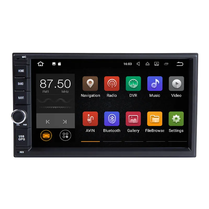 Excellent AutoRadio 2 din Android 8.1 Car Multimedia For Nissan Note Qashqai Xtrail Juke Almera Head Unit Tape Recorder GPS Navigation 2GB 1