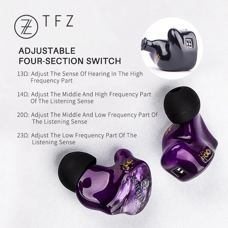 TFZ SECRET GARDEN 3 3BA 3 Knowles Drivers HiFi 2Pin 0 78mm Audiophile In ear Earphone Earbud Earbuds