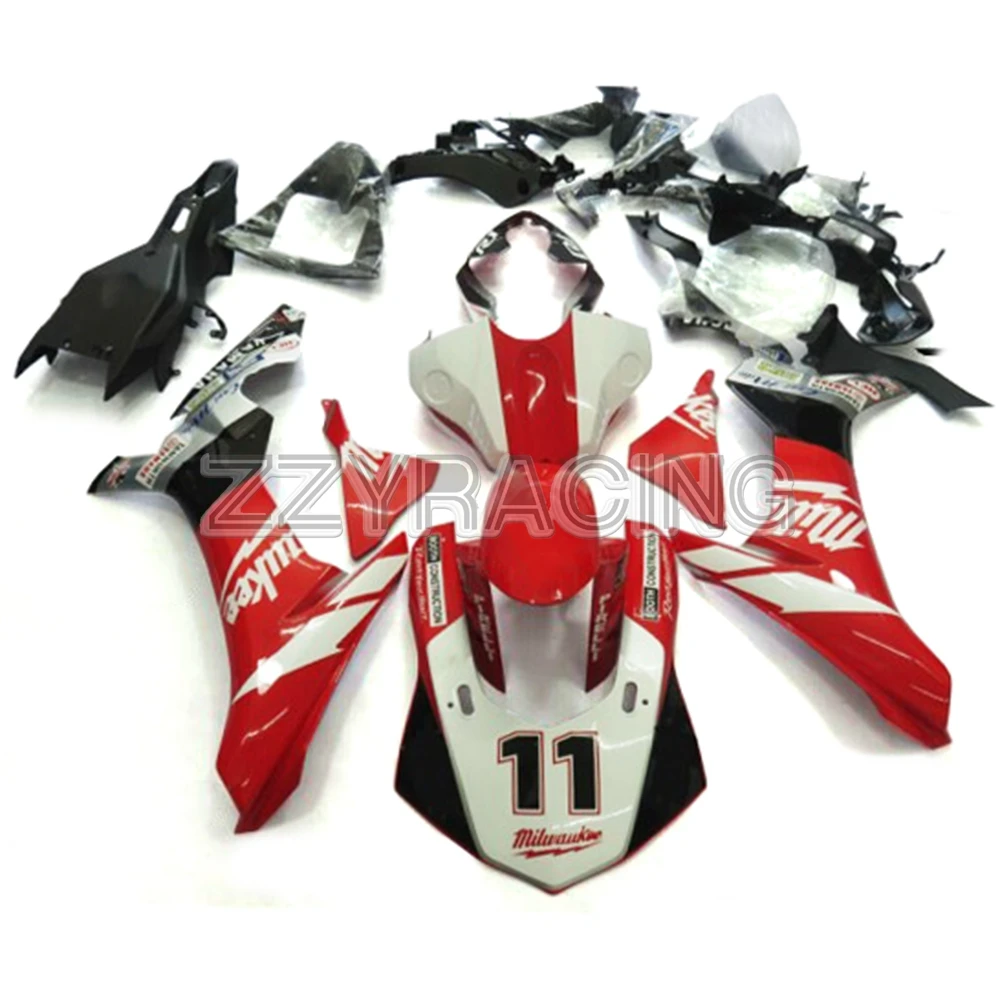

Injection Fairings for Yamaha YZF R1 2015 - 2017 2016 Complete Panels ABS Plastic Panels YZF1000 R1 15 16 17 Red White Cowlings