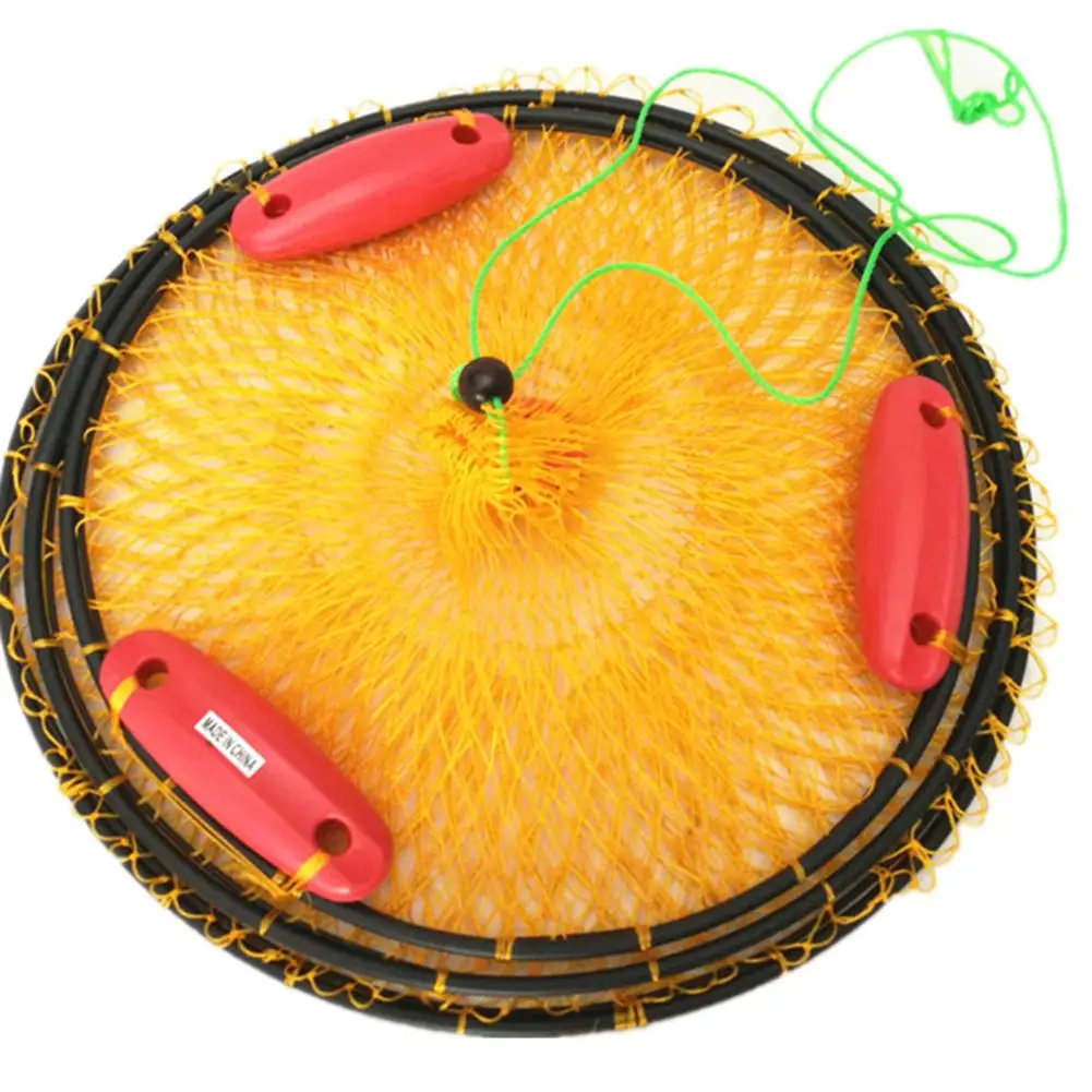 

2 Layers Portable Foldable Fishing Floating Net Fish Shrimp Mesh Cage Trap
