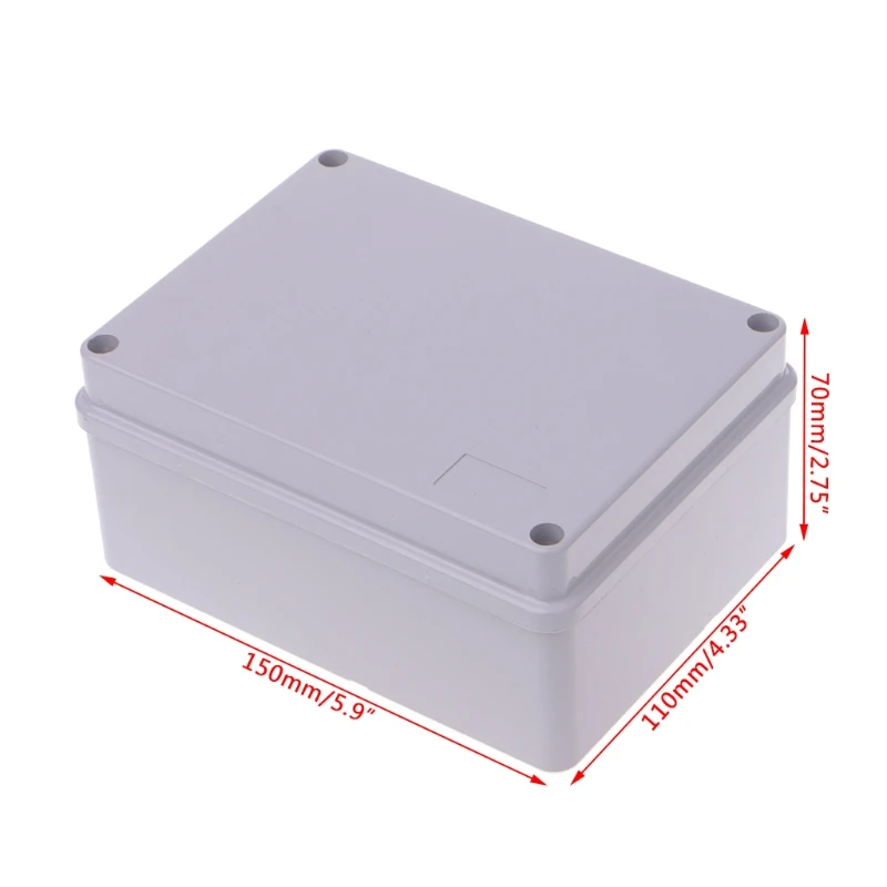 

150x110x70mm ABS Enclosure Junction Box Adaptable IP55 Waterproof Weatherproof