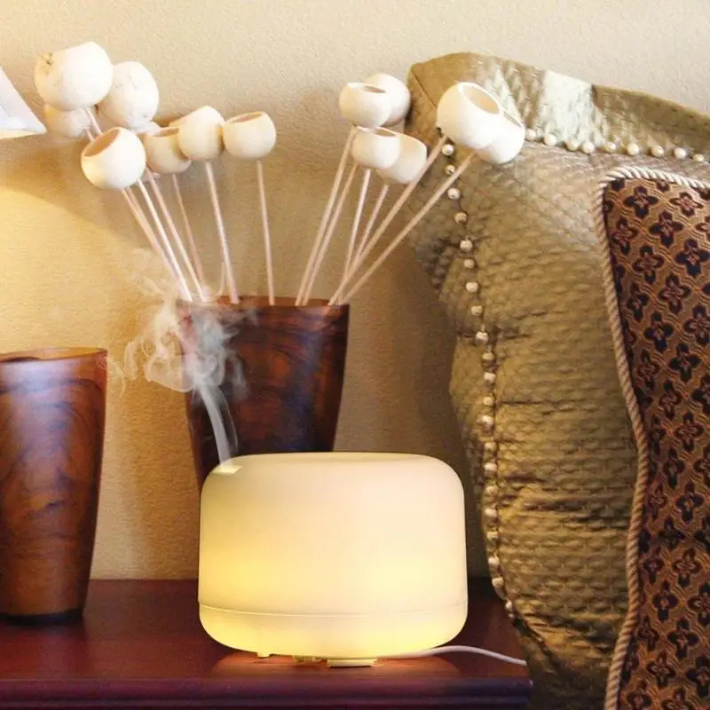 

500ML Air Humidifier LED Ultrasonic Humidifier Timer Essential Oil Diffuser Aromatherpy Aroma Air Diffuser for Home