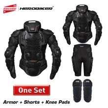 HEROBIKER Motorcycle Armor Protection Body Protective Gear Motocross Motorbike Jacket Motorcycle Jackets With Neck Protector new arrival motorcycle jacket summer motorbike men racing jacket breathable motocross jackets with 5 protection pads