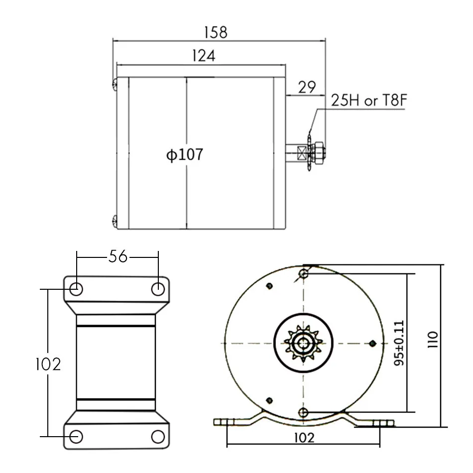 36 v 48 v 1000 w motor