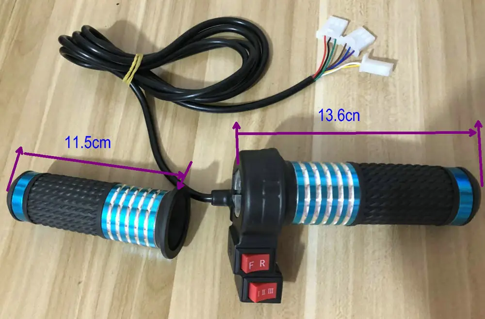 Руль Поворотная дроссельная заслонка газовая ручка с передним/обратным переключателем+ 3 шестерни/Круизный переключатель электрический велосипедный скутер трицикл запчасти сцепление