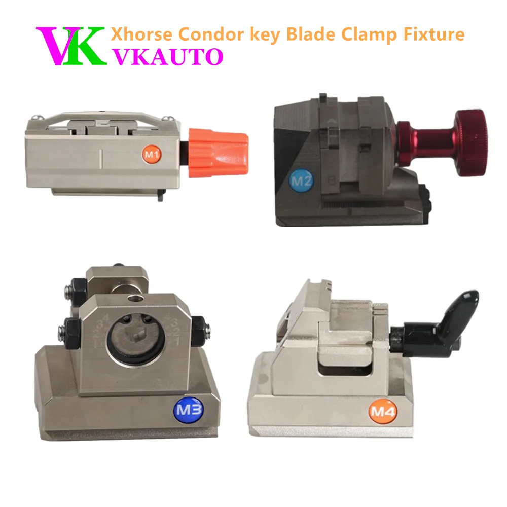 Key Blade Clamp Fixture M1 M2 M3 M4 for Xhorse Condor XC MINI and Dolphin XP005