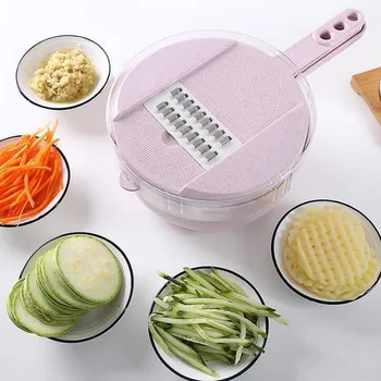 

Multifunctional Vegetable Chopper Slicer Cheese Grater Shredder for Onion Potato Zucchini TB Sale
